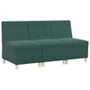 vidaXL Modular Sofa Unit Armless 3 pcs Dark Green 55 x 74 x 82 cm