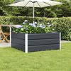 vidaXL Planter Anthracite 39.37 x 39.37 x 17.72 in Steel