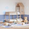 vidaXL Kids'Bed Roof Natural wood Solid pine wood Standard Bed Roof