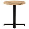 vidaXL Bistro Table Natural Mango Wood and Black