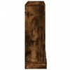 vidaXL Fireplace Surround Smoked Oak 39.4x11.8x34.4" Engineered Wood