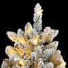 vidaXL Artificial Hinged Christmas Tree 300 LEDs & Ball Set 94.5"