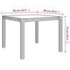 vidaXL Outdoor Dining Set Grey
