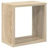 vidaXL Wall Cube Shelves 2 pcs Sonoma Oak 10.2"x5.9"x10.2"