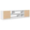 vidaXL TV Cabinet White Engineered wood Large TV Cabinet Rectangular