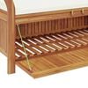 vidaXL Garden Storage Bench Cream white, natural wood