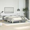 vidaXL Bed Frame With Headboard Light Grey