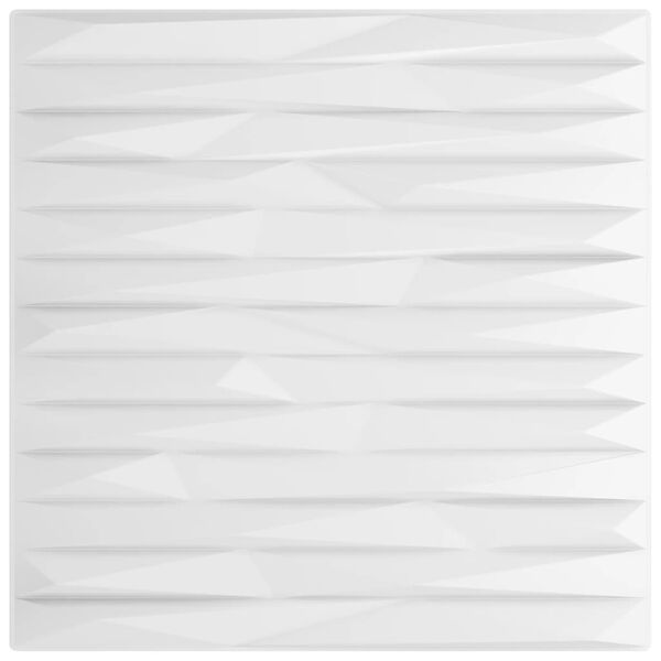 vidaXL Wall Panels 48 pcs White 19.7"x19.7" XPS 129.2 ft² Stone