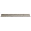 vidaXL Wall Shelf Set of 4 Concrete grey MDF 23.6x3.5x1.2 in