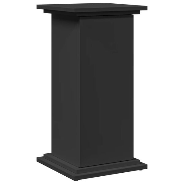 vidaXL Display Stand Black Engineered wood Medium Display Stand Square