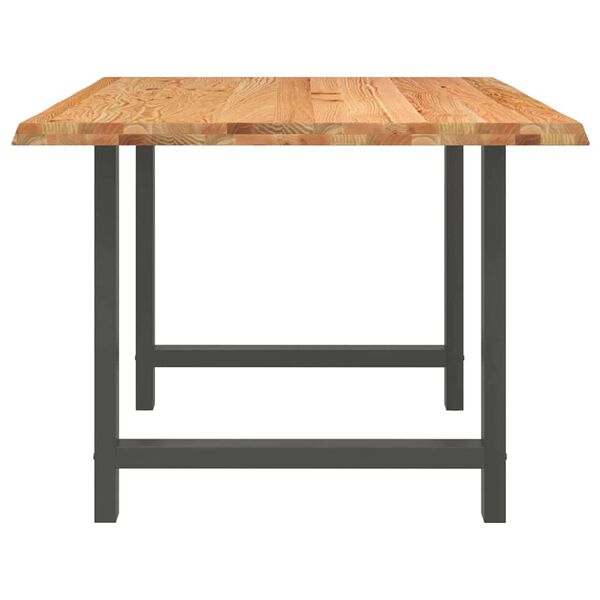 vidaXL Dining Table Light brown, Anthracite