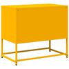vidaXL TV Cabinet Mustard Yellow Cold-rolled Steel 26.8x15.4x23.8 in