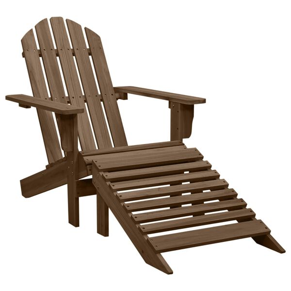 vidaXL Garden Chair Brown Hardwood Large Durable Garden Chair