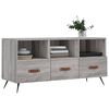 vidaXL TV Cabinet Grey Sonoma Engineered wood, Iron Medium TV Cabinet