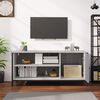 vidaXL TV Cabinet Gray Sonoma Engineered wood, steel Medium TV Cabinet