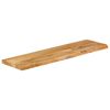 vidaXL Table Top Natural Solid Mango Wood 43.3 in x 15.7 in Durable