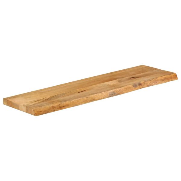 vidaXL Table Top Natural Solid Mango Wood 43.3 in x 15.7 in Durable