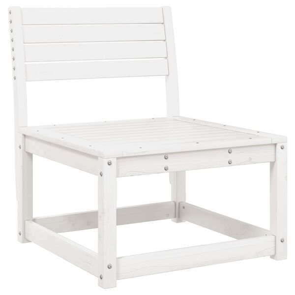 vidaXL Garden Sofa Set of 2 White and Anthracite