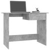vidaXL Desk Concrete Grey Engineered Wood 39.4 x 19.7 in Desk