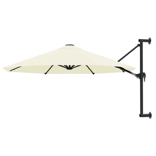vidaXL Parasol Sand Polyester, Metal 118.1 in diameter Tiltable