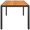 vidaXL Garden Table Set of 3 Black