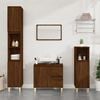 vidaXL Bathroom Cabinet Brown Oak Engineered wood, eucalyptus wood Medium