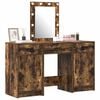 vidaXL Dressing Table Brown 19.69 x 16.14 x 53.15 in Engineered Wood