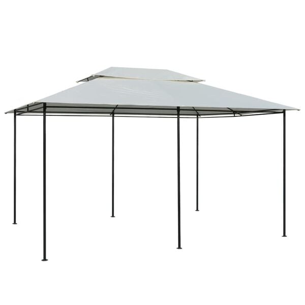 vidaXL Garden Marquee with Curtains 157.5"x118.1" White