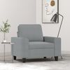 vidaXL Sofa Chair Light Grey Fabric (100% polyester), metal, textilene
