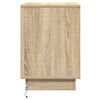 vidaXL Bedside Cabinet 2 pcs Sonoma Oak 15.35 x 13.58 x 19.69 in