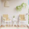 vidaXL Lowback Chair Cushion Set of 2 Melange Beige 100% Polyester