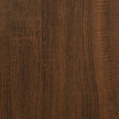 vidaXL Console Table Brown Oak 70.9"x11.4"x29.5" Engineered Wood