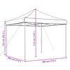 vidaXL Foldable Party Tent Pop-Up Orange 115.0x115.0x124.0"