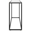 vidaXL Console Table White Tempered Glass 47.2 x 13.8 x 29.5 in
