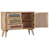 vidaXL Sideboard Natural Mango Wood Solid Mango Wood and Engineered Wood