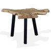 vidaXL Coffee Table Natural Teak Genuine Teak 31.5 x 27.6 x 15.0 in
