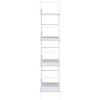 vidaXL Shelf Cabinet White Engineered wood Medium Bookshelf