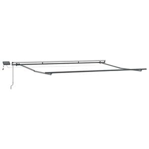 vidaXL Awning Frame Manual Anthracite 157.48 x 118.11 in Aluminium