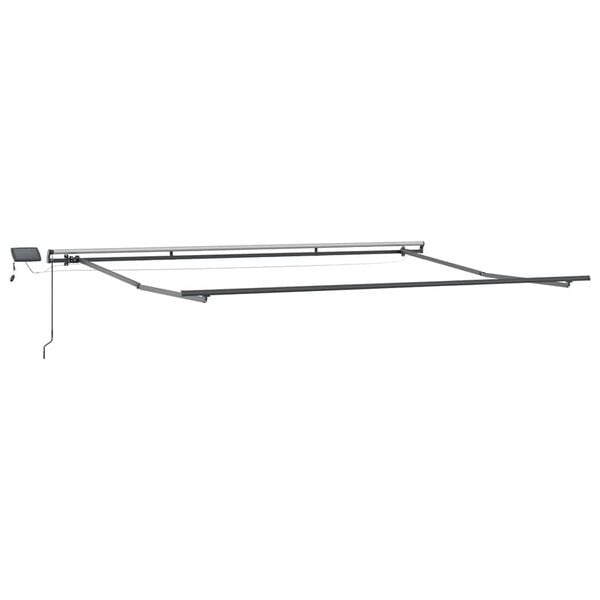 vidaXL Awning Frame Manual Anthracite 157.48 x 118.11 in Aluminium