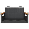 vidaXL Patio Swing Bench Black