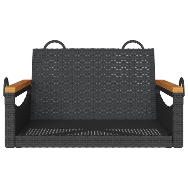 vidaXL Patio Swing Bench Black