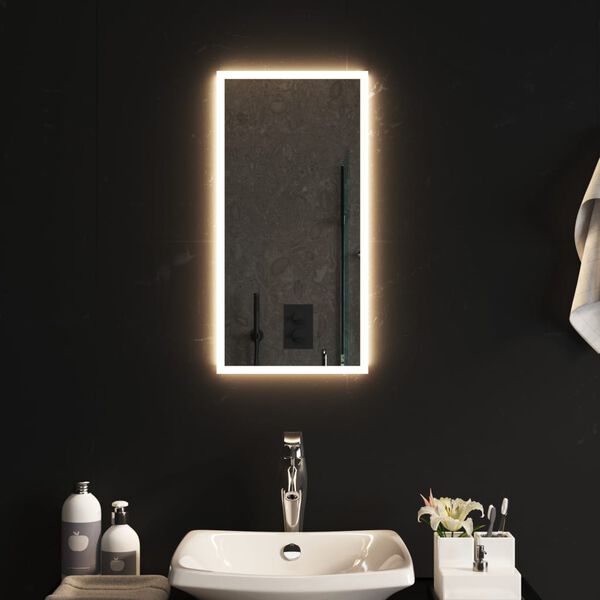vidaXL LED Bathroom Mirror 11.8"x23.6"