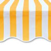 vidaXL Awning Orange and white Polyester with PU coating 14.8ft x 9.8ft