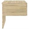 vidaXL Wall-mounted Bedside Cabinet Sonoma oak Engineered wood Medium