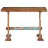 vidaXL Dining Table Multicolor Solid reclaimed wood Medium