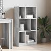 vidaXL Bookcase Grey sonoma Engineered wood Medium Bookcase