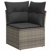 vidaXL Garden Sofa Set Grey PE Rattan Large Modular Garden Sofa Set