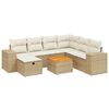 vidaXL Garden Sofa Set Beige, Cream White