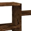 vidaXL Wall Shelf Smoked Oak 50.8x7.1x16.5" Engineered Wood