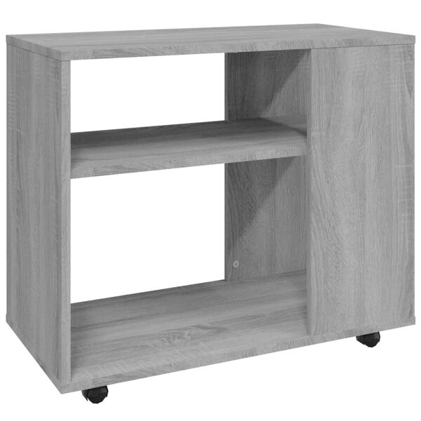 vidaXL Side Table Grey Sonoma 27.6x13.8x21.7" Engineered Wood